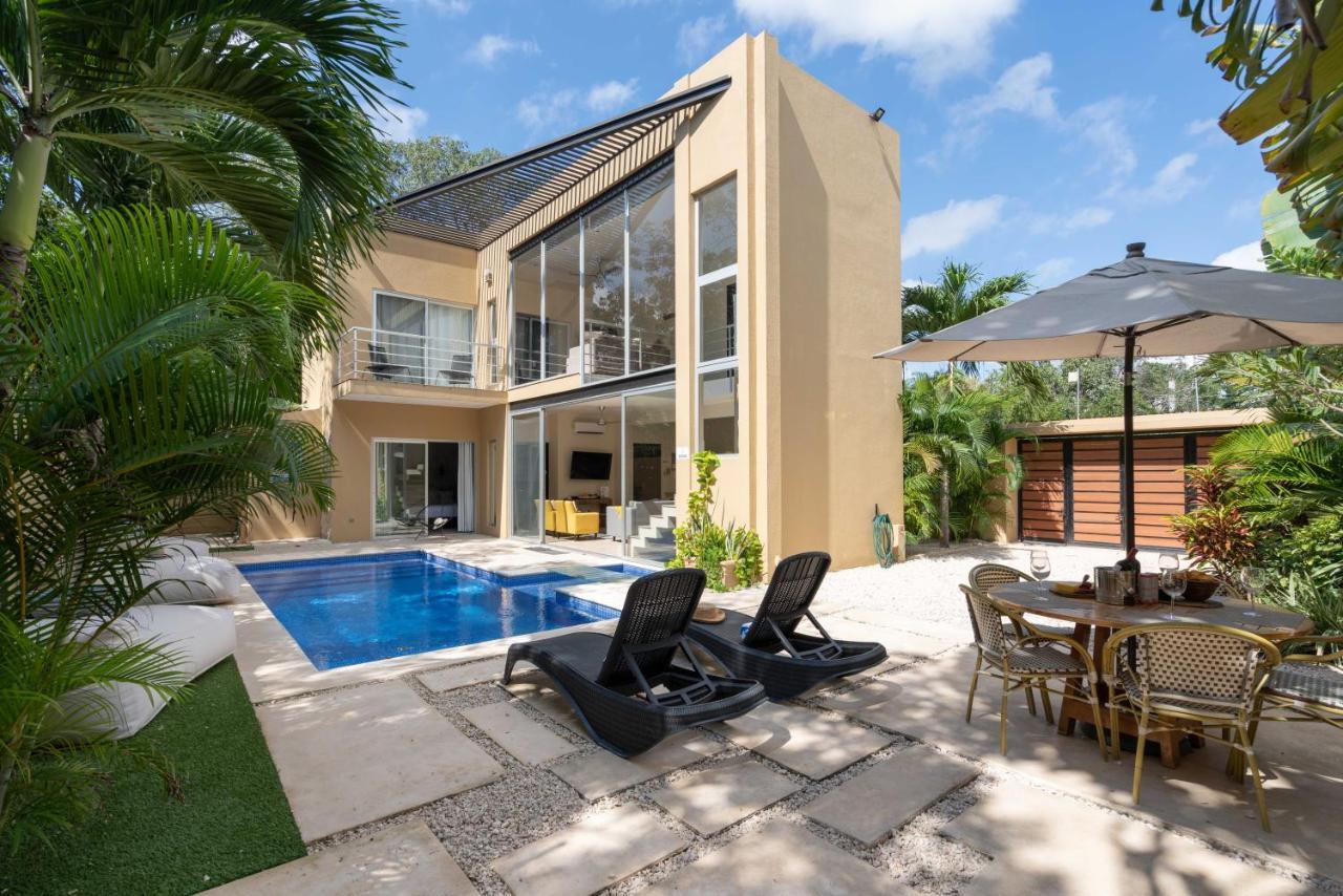 Tulum Private Modern Villa-Pool Beds-Ac-Internet-Parking-Grill Exteriér fotografie