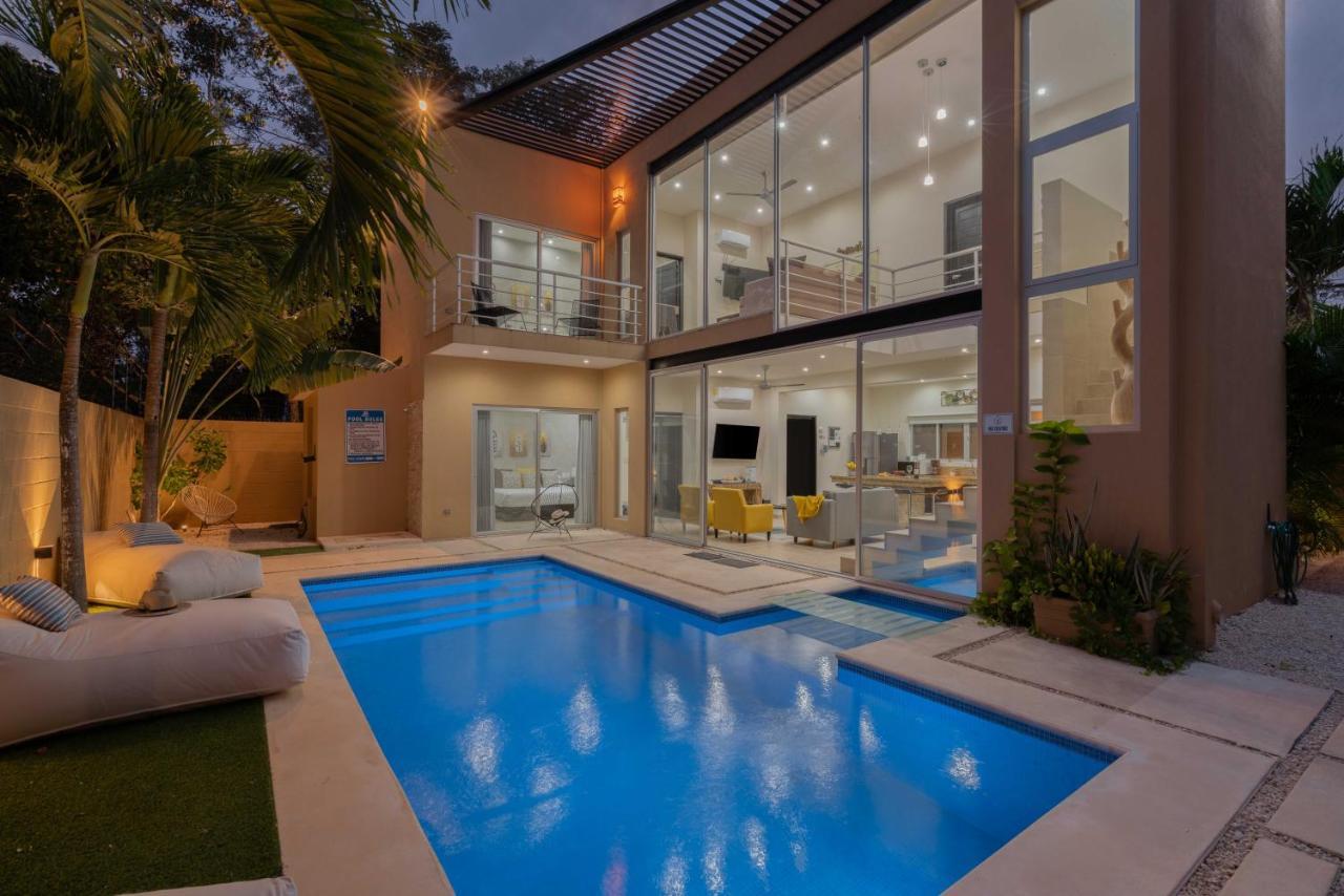 Tulum Private Modern Villa-Pool Beds-Ac-Internet-Parking-Grill Exteriér fotografie