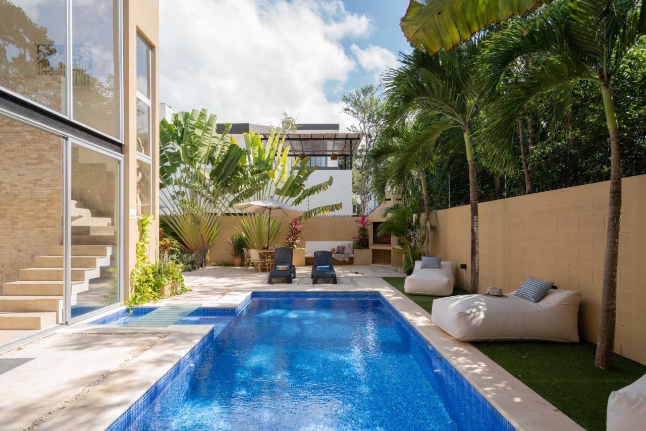 Tulum Private Modern Villa-Pool Beds-Ac-Internet-Parking-Grill Exteriér fotografie