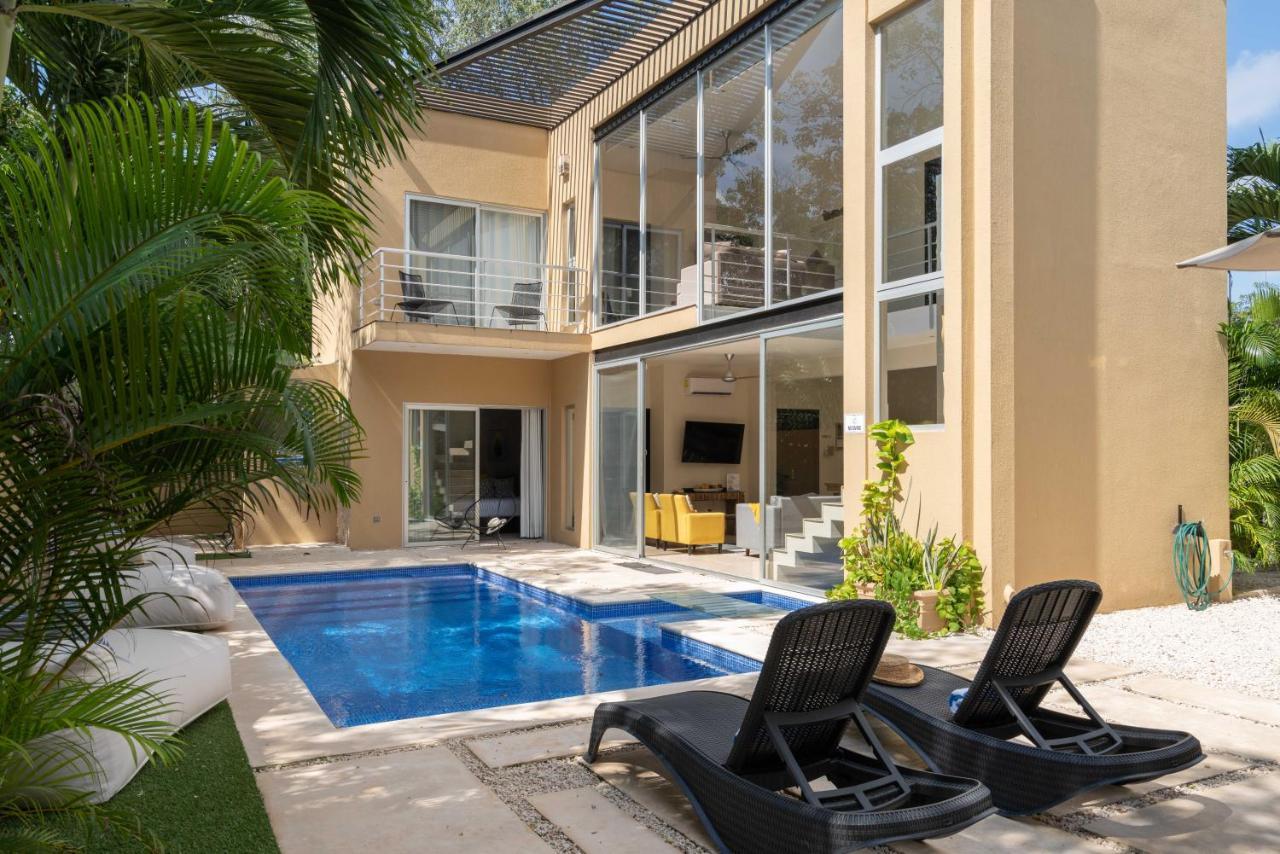 Tulum Private Modern Villa-Pool Beds-Ac-Internet-Parking-Grill Exteriér fotografie