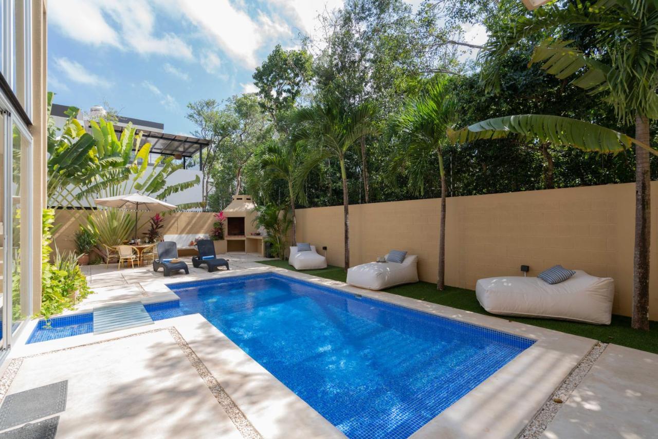 Tulum Private Modern Villa-Pool Beds-Ac-Internet-Parking-Grill Exteriér fotografie